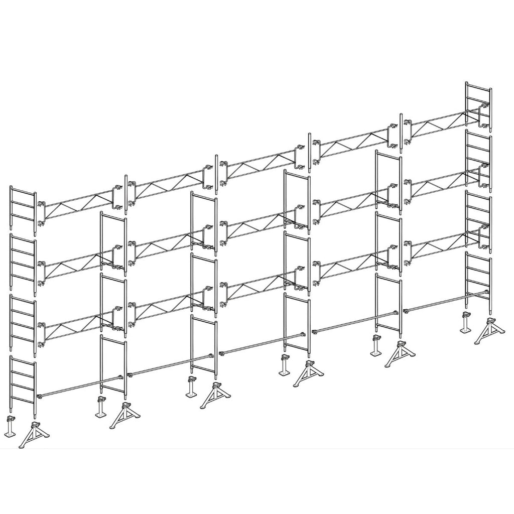 Échafaudage maçon Altrad 49 - 128 m²