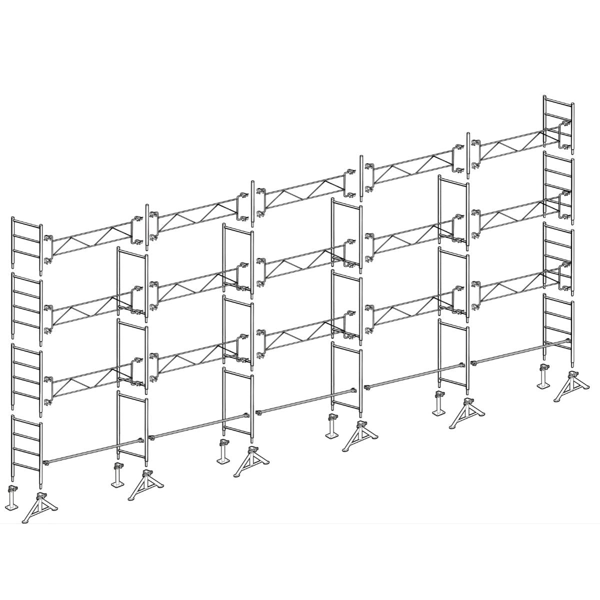 Échafaudage maçon Altrad 49 - 128 m²