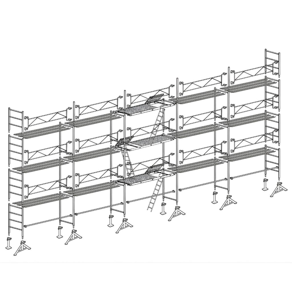 Échafaudage maçon Altrad 49 - 128 m²