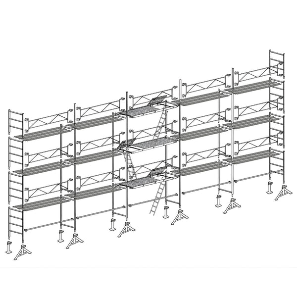 Échafaudage maçon Altrad 49 - 128 m²