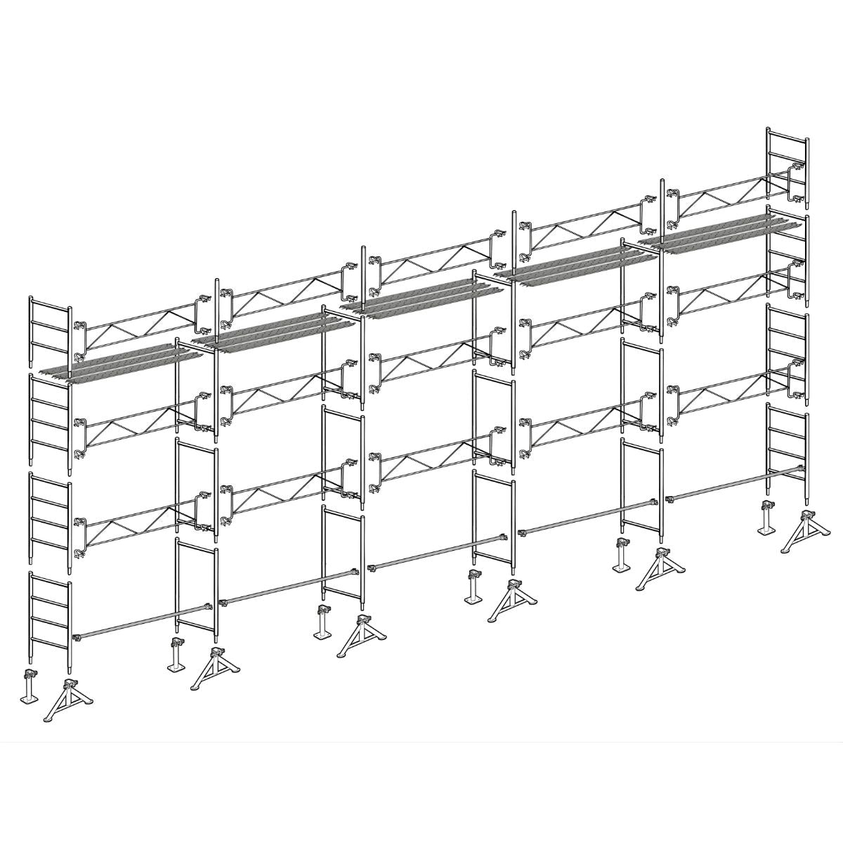Échafaudage maçon Altrad 49 - 128 m²