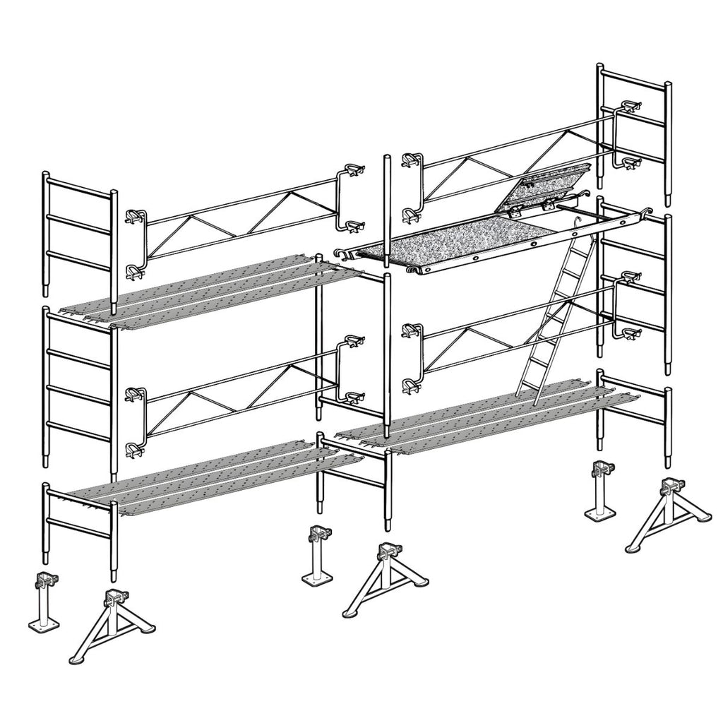 Échafaudage maçon Altrad 49 - 35 m²